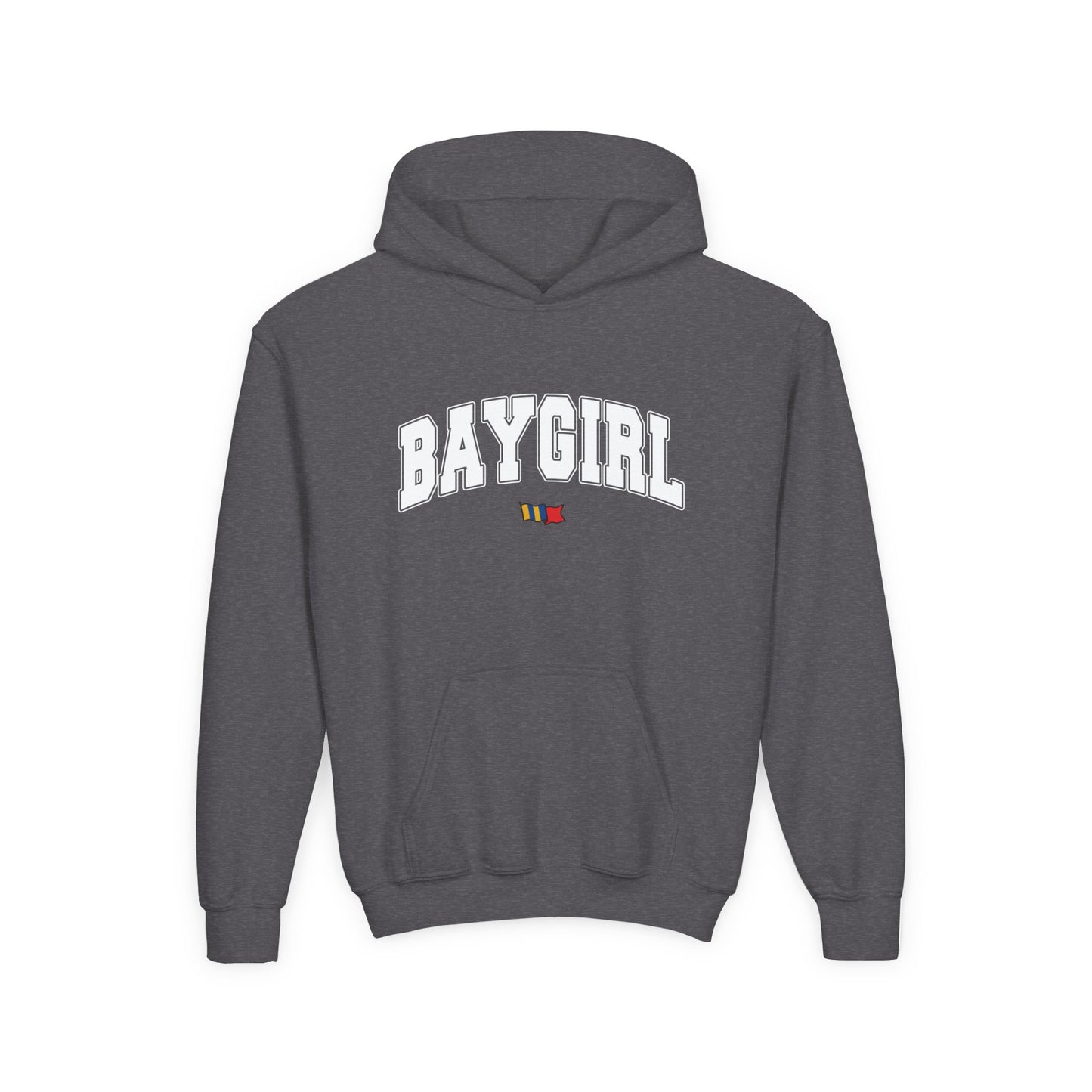 YOUTH BAYGIRL VARSITY HOODIE (UNISEX FIT)