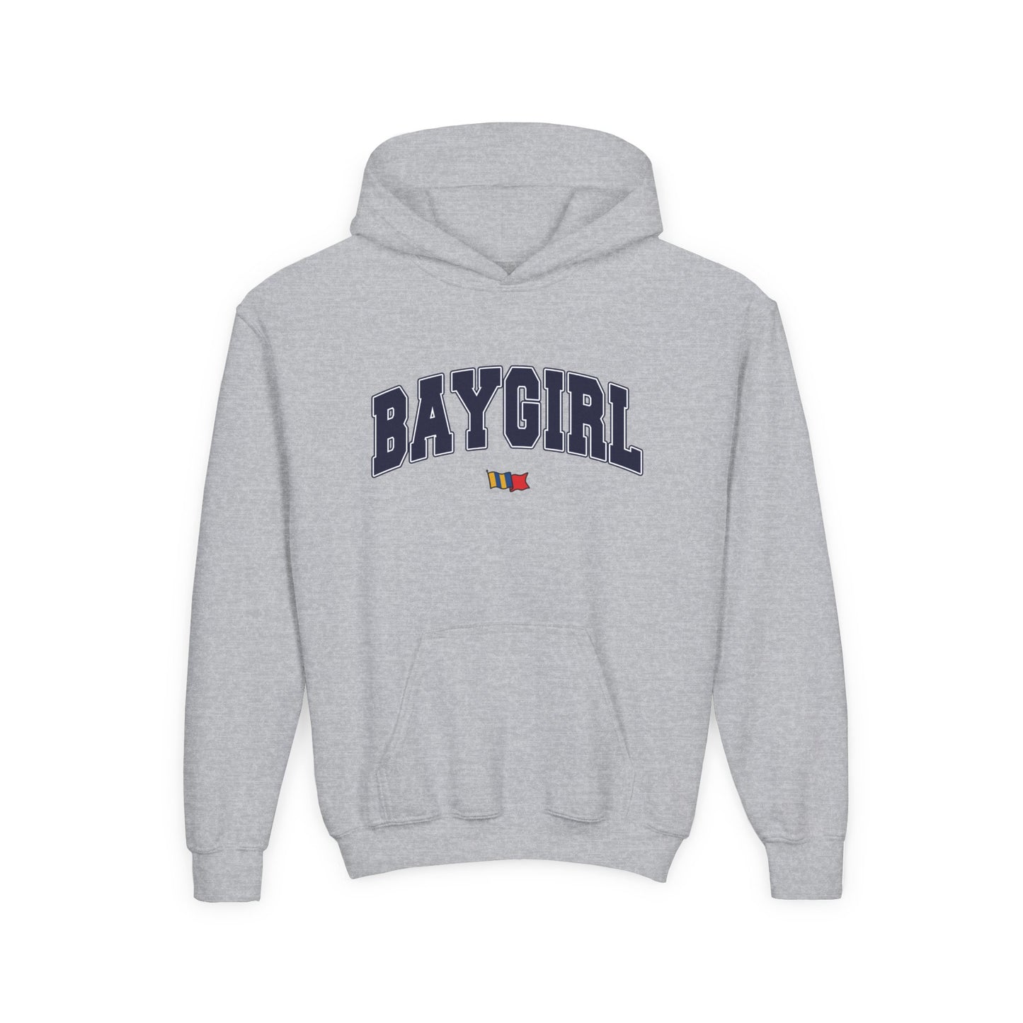 YOUTH BAYGIRL VARSITY HOODIE (UNISEX FIT)