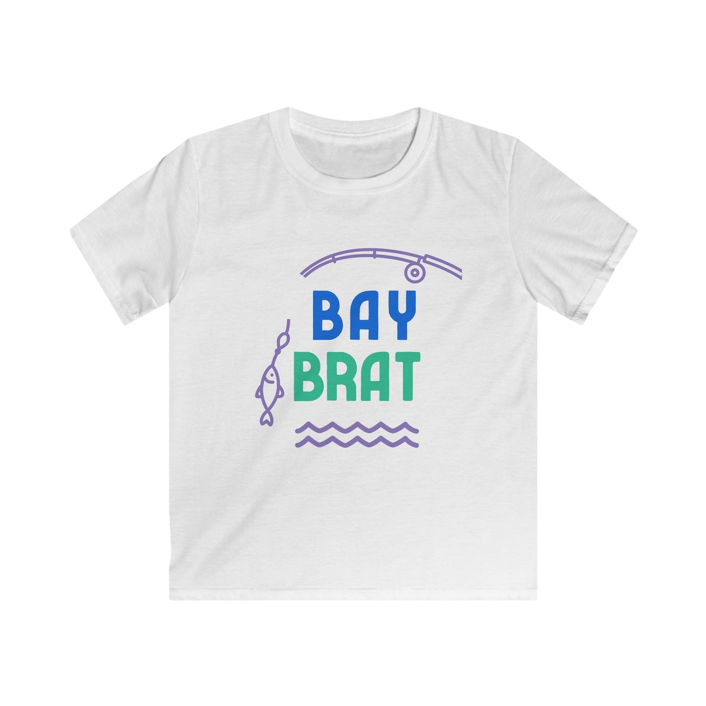 KIDS BAYBRAT BLUE FISHING TEE