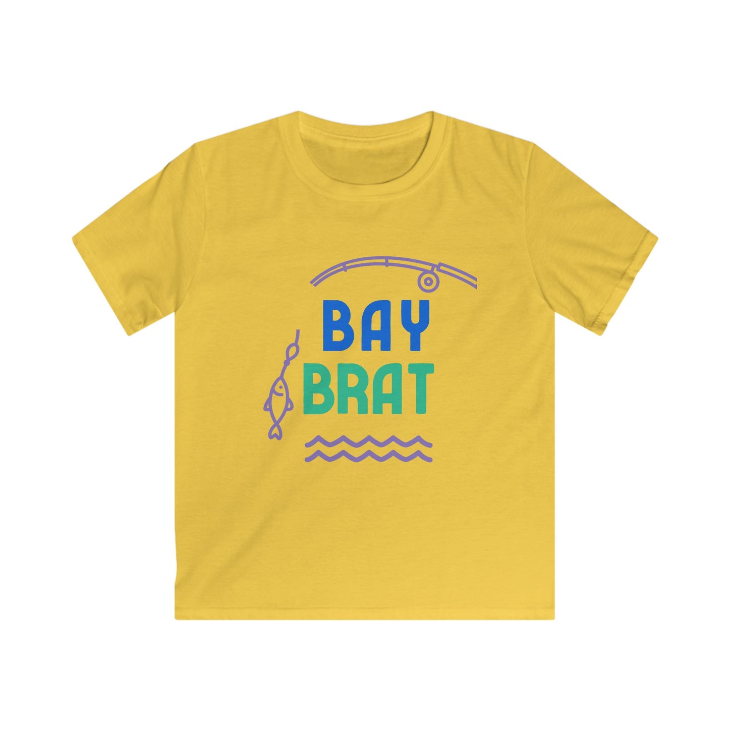 KIDS BAYBRAT BLUE FISHING TEE