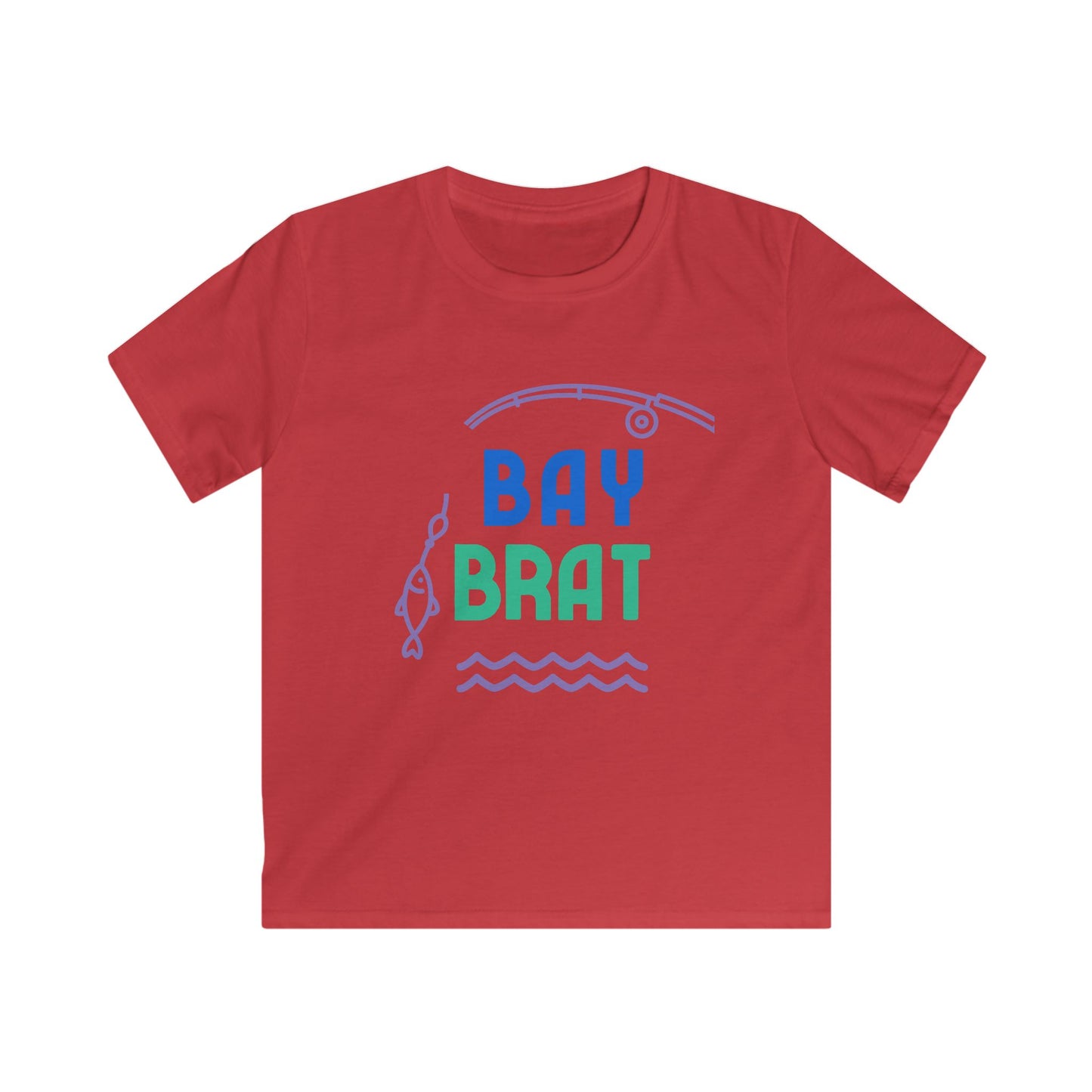 KIDS BAYBRAT BLUE FISHING TEE
